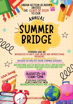 Summer bridge flyer